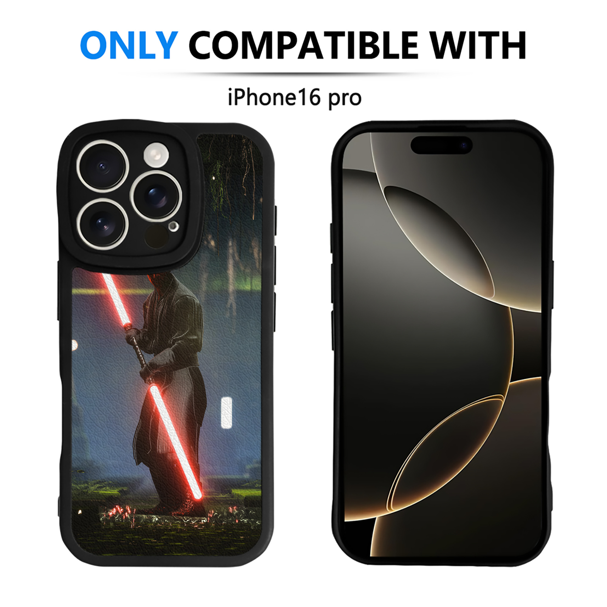 （画像用） スター・ウォーズ Star Wars 【iPhone 16シリーズ対応】シリコンスマホケース（レザー調） 材質：シリコン